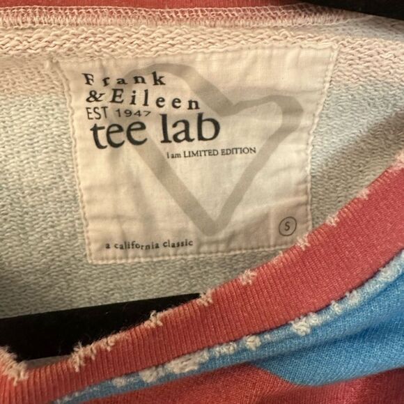 Frank & Eileen Tee Lab Bold Stripe Sweatshirt – Red & Blue, Women’s Small - Picture 7 of 7